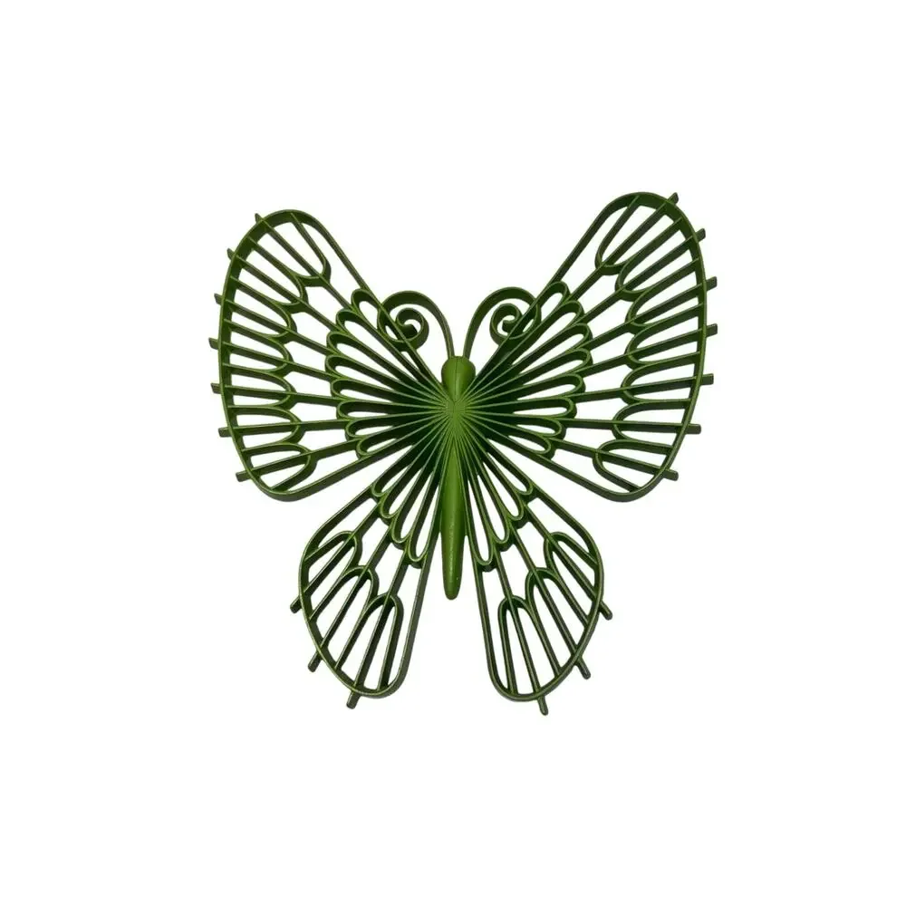 Vintage Bright Green Butterfly Wall decor boho home interior bedroom wall art